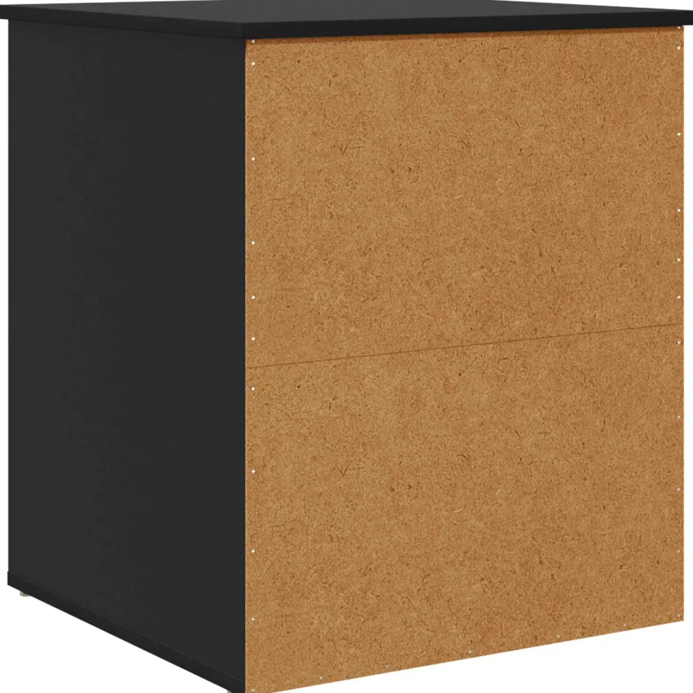 vidaXL Kattenhuis Zwart 53 x 52 x 62 cm Bewerkt hout