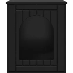 vidaXL Kattenhuis Zwart 53 x 52 x 62 cm Bewerkt hout