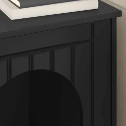 vidaXL Kattenhuis Zwart 53 x 52 x 62 cm Bewerkt hout