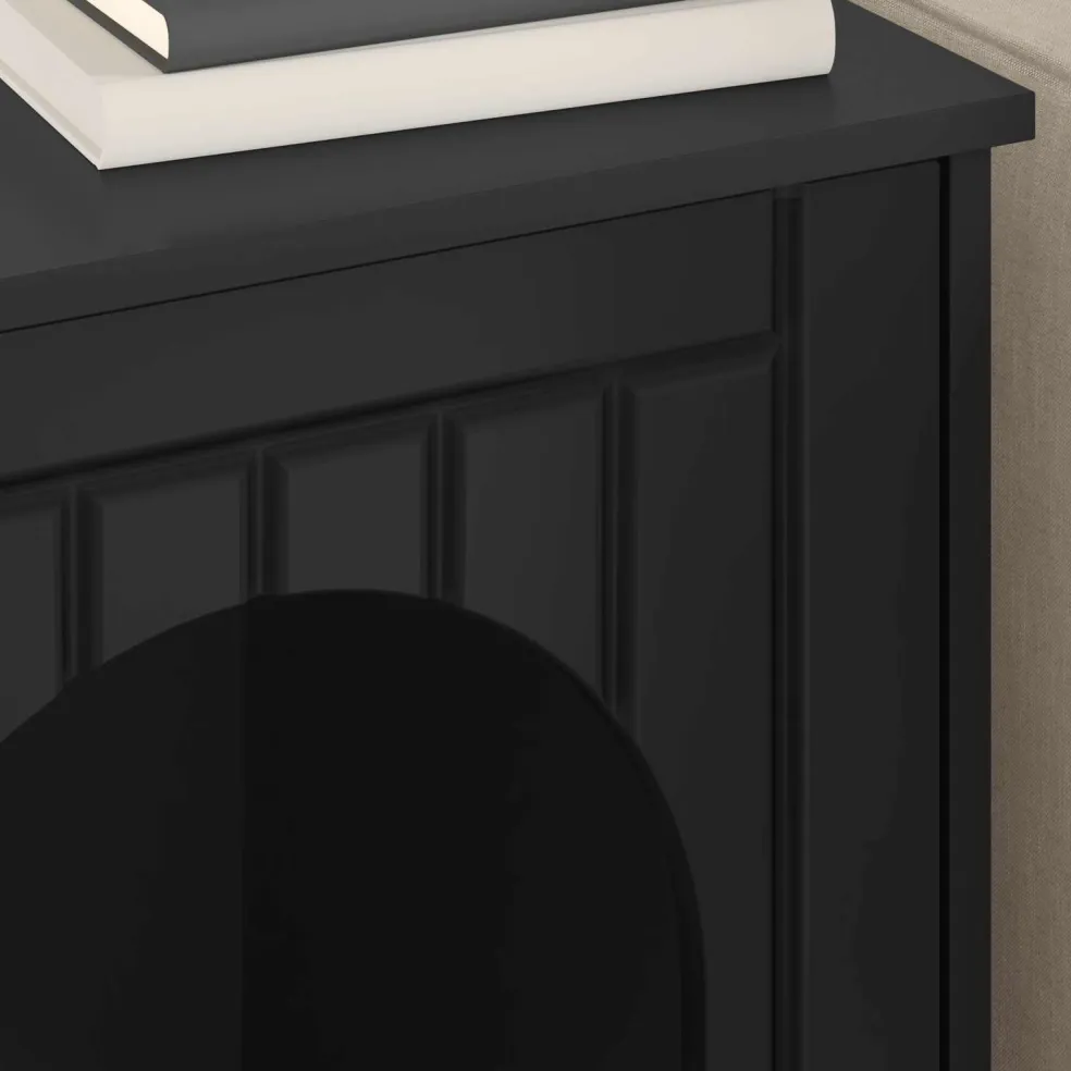 vidaXL Kattenhuis Zwart 53 x 52 x 62 cm Bewerkt hout