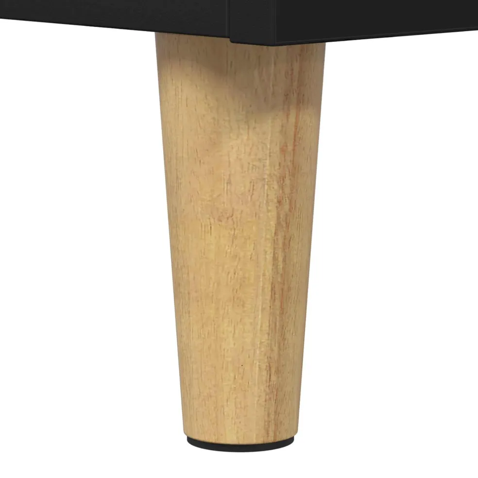 vidaXL Kattenhuis Zwart 72 x 42,5 x 70 cm Bewerkt hout