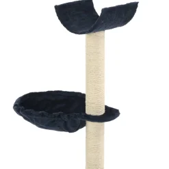 vidaXL Kattenkrabpaal met sisal krabpalen 105 cm blauw