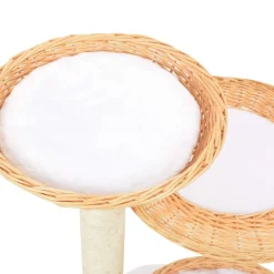 vidaXL Kattenkrabpaal met sisal krabpaal natuurlijk wilgenhout