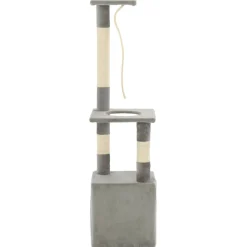 vidaXL Kattenkrabpaal met sisal krabpalen 109 cm grijs