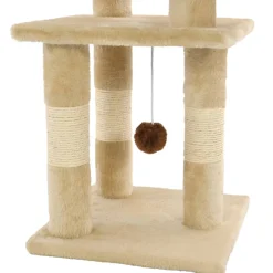 vidaXL Kattenkrabpaal met sisal krabpalen 65 cm beige