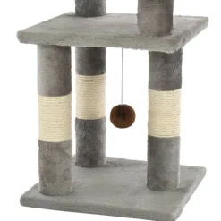 vidaXL Kattenkrabpaal met sisal krabpalen 65 cm grijs
