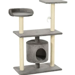 vidaXL Kattenkrabpaal met sisal krabpalen 95 cm grijs