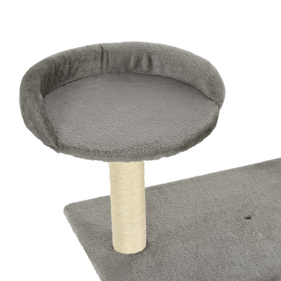 vidaXL Kattenkrabpaal met sisal krabpalen 95 cm grijs