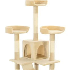 vidaXL Kattenkrabpaal met sisal krabpalen 170 cm beige
