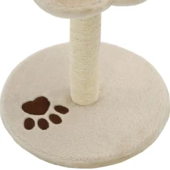 vidaXL Kattenkrabpaal met sisal krabpaal 40 cm beige en bruin