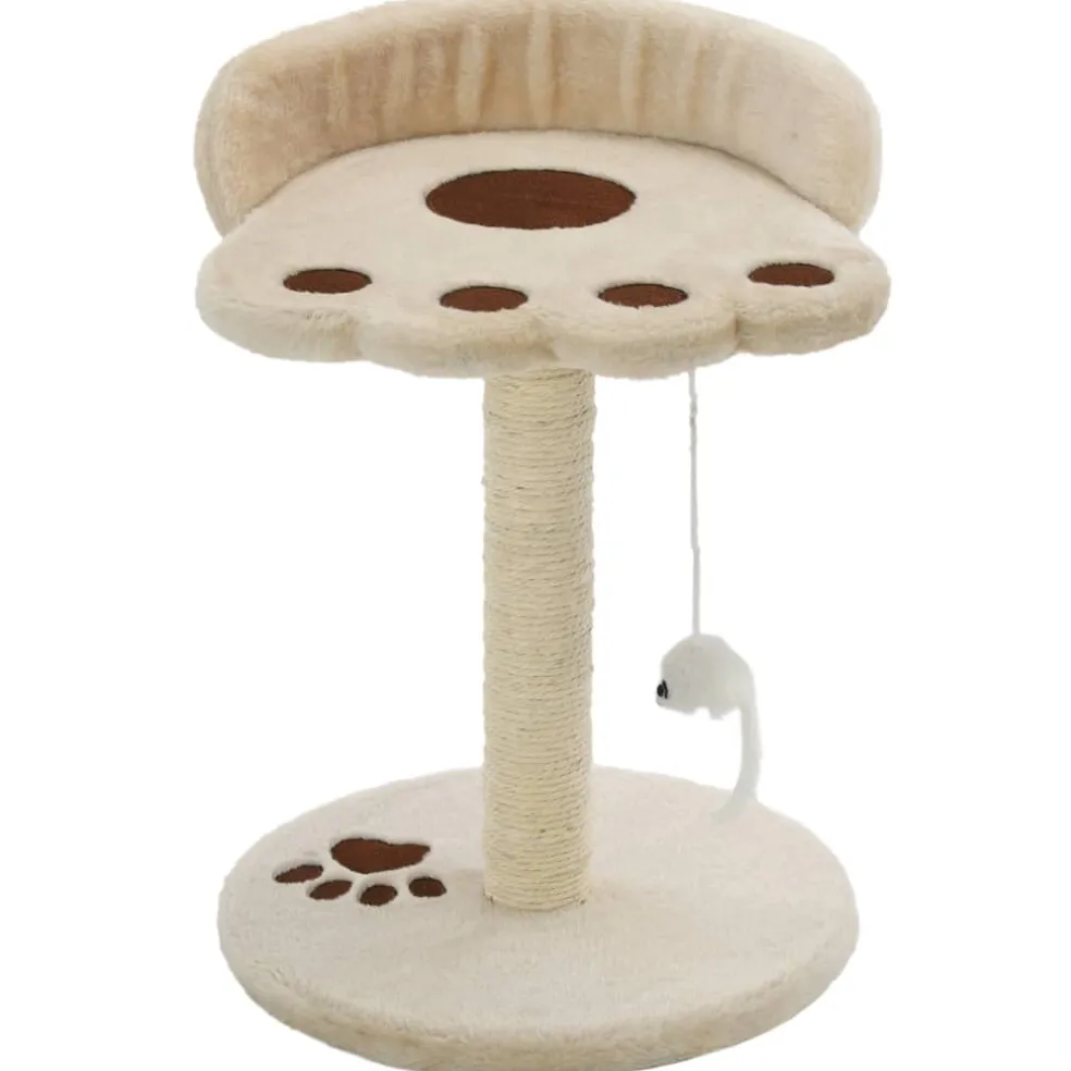 vidaXL Kattenkrabpaal met sisal krabpaal 40 cm beige en bruin