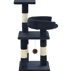 vidaXL Kattenkrabpaal met sisal krabpalen 65 cm blauw