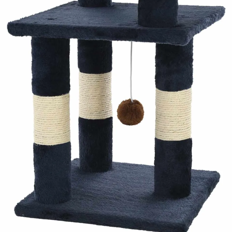 vidaXL Kattenkrabpaal met sisal krabpalen 65 cm blauw
