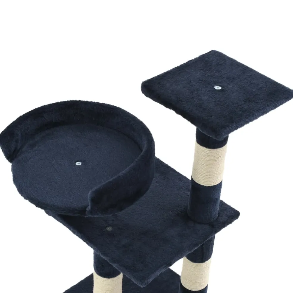 vidaXL Kattenkrabpaal met sisal krabpalen 65 cm blauw