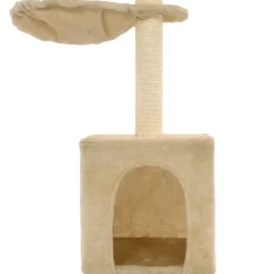 vidaXL Kattenkrabpaal met sisal krabpalen 105 cm beige
