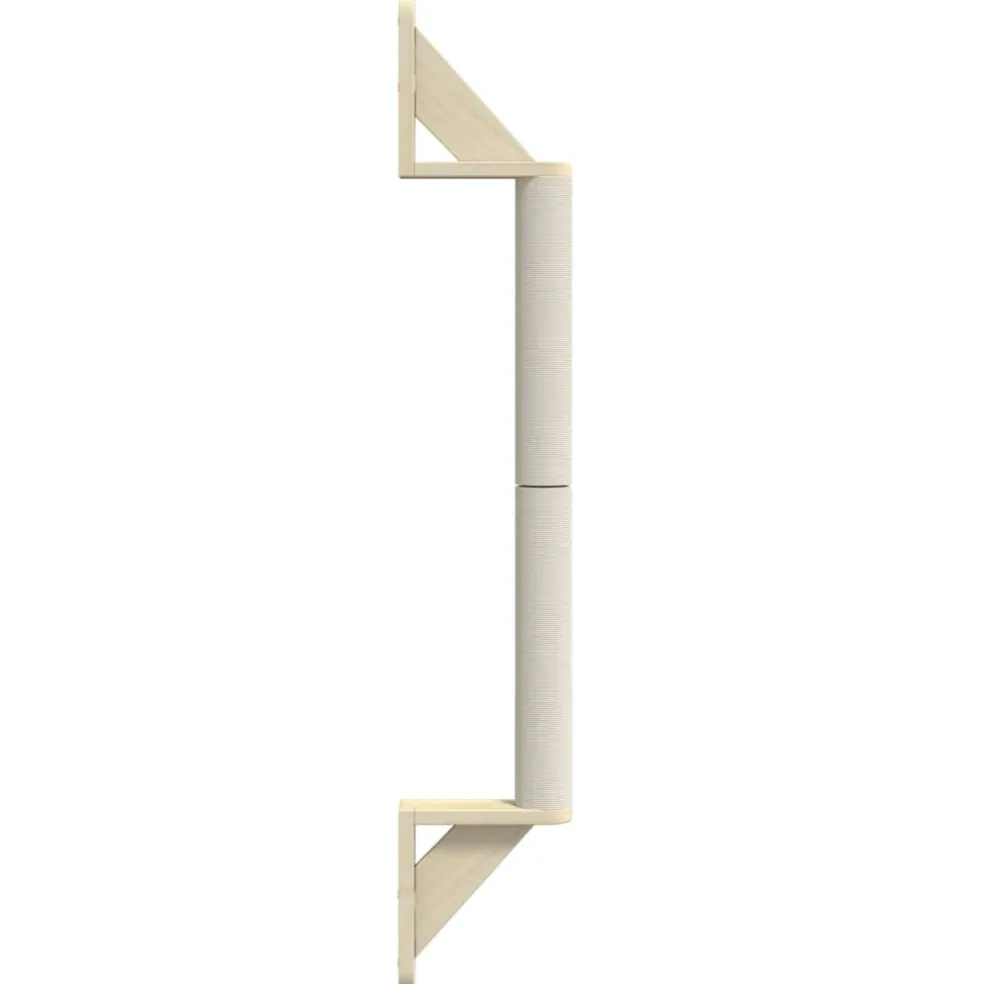 vidaXL Kattenkrabpaal wandgemonteerd 109 cm sisal