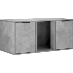 vidaXL Kattenkrat meubel Betongrijs 100 x 49 x 45 cm Bewerkt hout