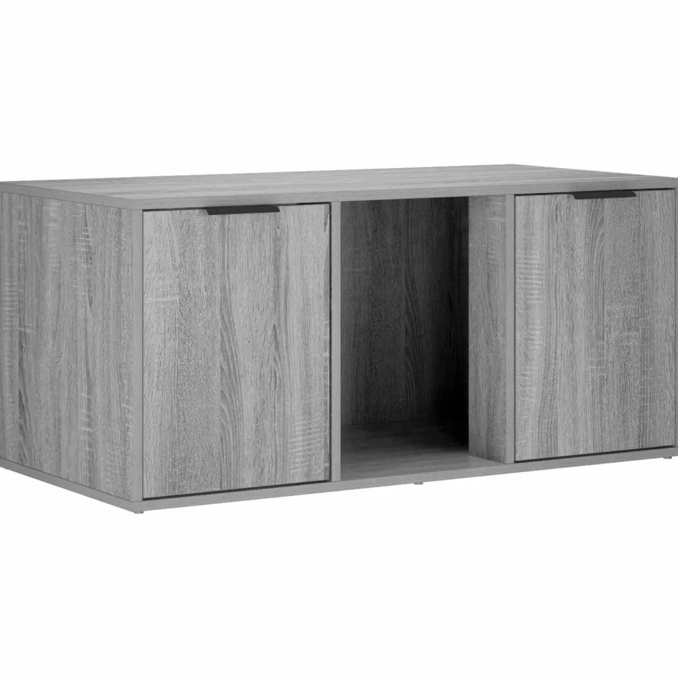 vidaXL Kattenkrat meubel Grijs Sonoma 100 x 49 x 45 cm Bewerkt hout