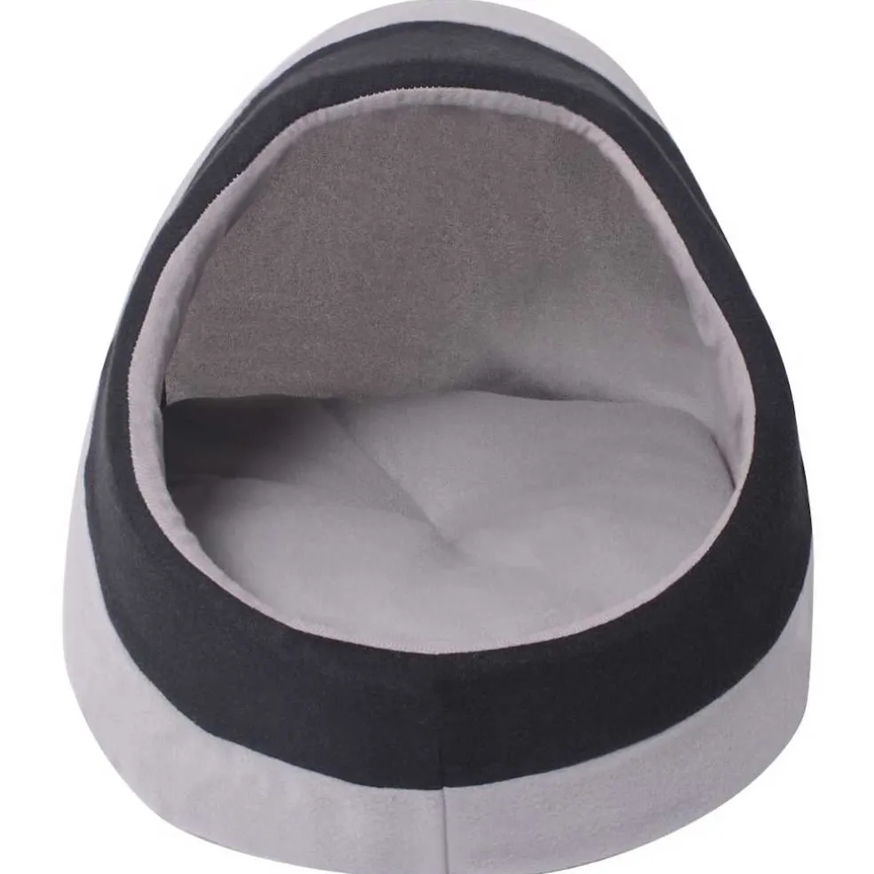 vidaXL Kattenmand M grijs en zwart