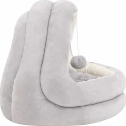 vidaXL Kattenmand 40x40x35 cm grijs en crèmekleurig