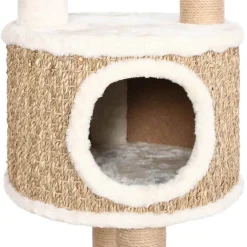 vidaXL Kattenmeubel met luxe kussen en krabpalen 148 cm zeegras