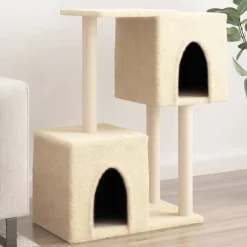 vidaXL Kattenmeubel met sisal krabpalen 96,5 cm lichtgrijs