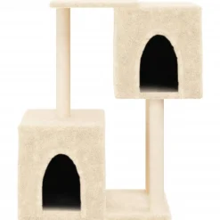 vidaXL Kattenmeubel met sisal krabpalen 96,5 cm lichtgrijs