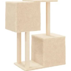 vidaXL Kattenmeubel met sisal krabpalen 96,5 cm lichtgrijs