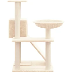 vidaXL Kattenmeubel met sisal krabpalen 82 cm crèmekleurig
