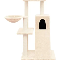 vidaXL Kattenmeubel met sisal krabpalen 50 cm lichtgrijs