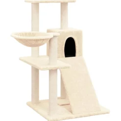 vidaXL Kattenmeubel met sisal krabpalen 50 cm lichtgrijs