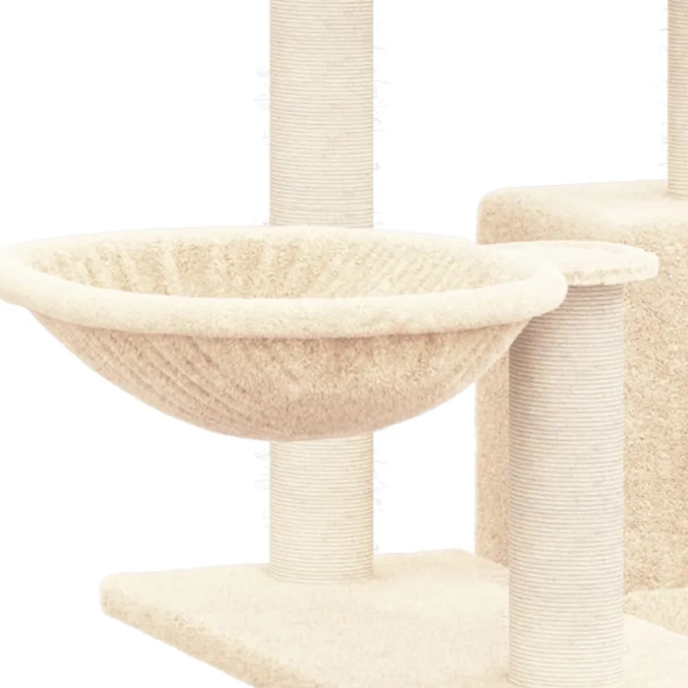 vidaXL Kattenmeubel met sisal krabpalen 50 cm lichtgrijs