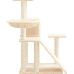 vidaXL Kattenmeubel met sisal krabpalen 82 cm crèmekleurig