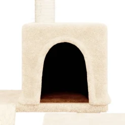 vidaXL Kattenmeubel met sisal krabpalen 82 cm crèmekleurig