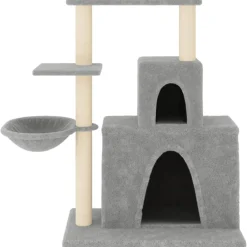 vidaXL Kattenmeubel met sisal krabpalen 83 cm lichtgrijs