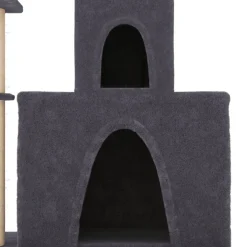 vidaXL Kattenmeubel met sisal krabpalen 183 cm crèmekleurig