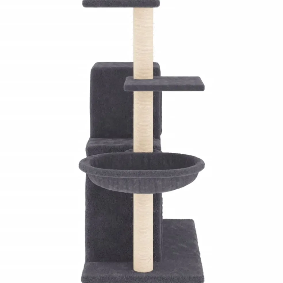 vidaXL Kattenmeubel met sisal krabpalen 83 cm donkergrijs