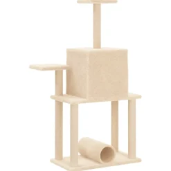 vidaXL Kattenmeubel met sisal krabpaal 74 cm lichtgrijs