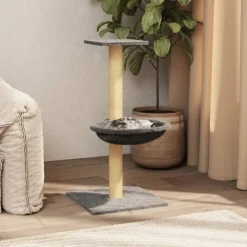 vidaXL Kattenmeubel met sisal krabpaal 74 cm lichtgrijs