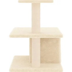 vidaXL Kattenmeubel met sisal krabpalen 48 cm crèmekleurig