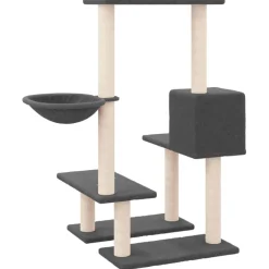 vidaXL Kattenmeubel met sisal krabpalen 94,5 cm donkergrijs