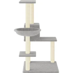 vidaXL Kattenmeubel met sisal krabpalen 95 cm lichtgrijs