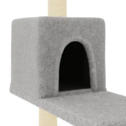 vidaXL Kattenmeubel met sisal krabpalen 95 cm lichtgrijs