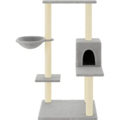 vidaXL Kattenmeubel met sisal krabpalen 95 cm lichtgrijs