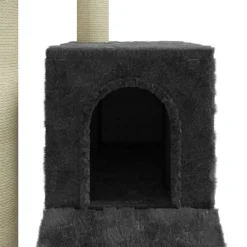 vidaXL Kattenmeubel met sisal krabpalen 92 cm donkergrijs