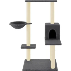 vidaXL Kattenmeubel met sisal krabpalen 95 cm donkergrijs