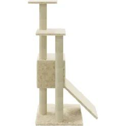 vidaXL Kattenmeubel met sisal krabpalen 92 cm crèmekleurig
