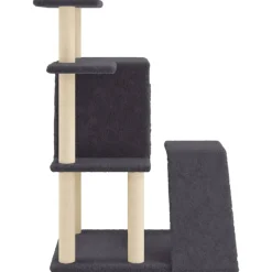 vidaXL Kattenmeubel met sisal krabpalen 97 cm donkergrijs
