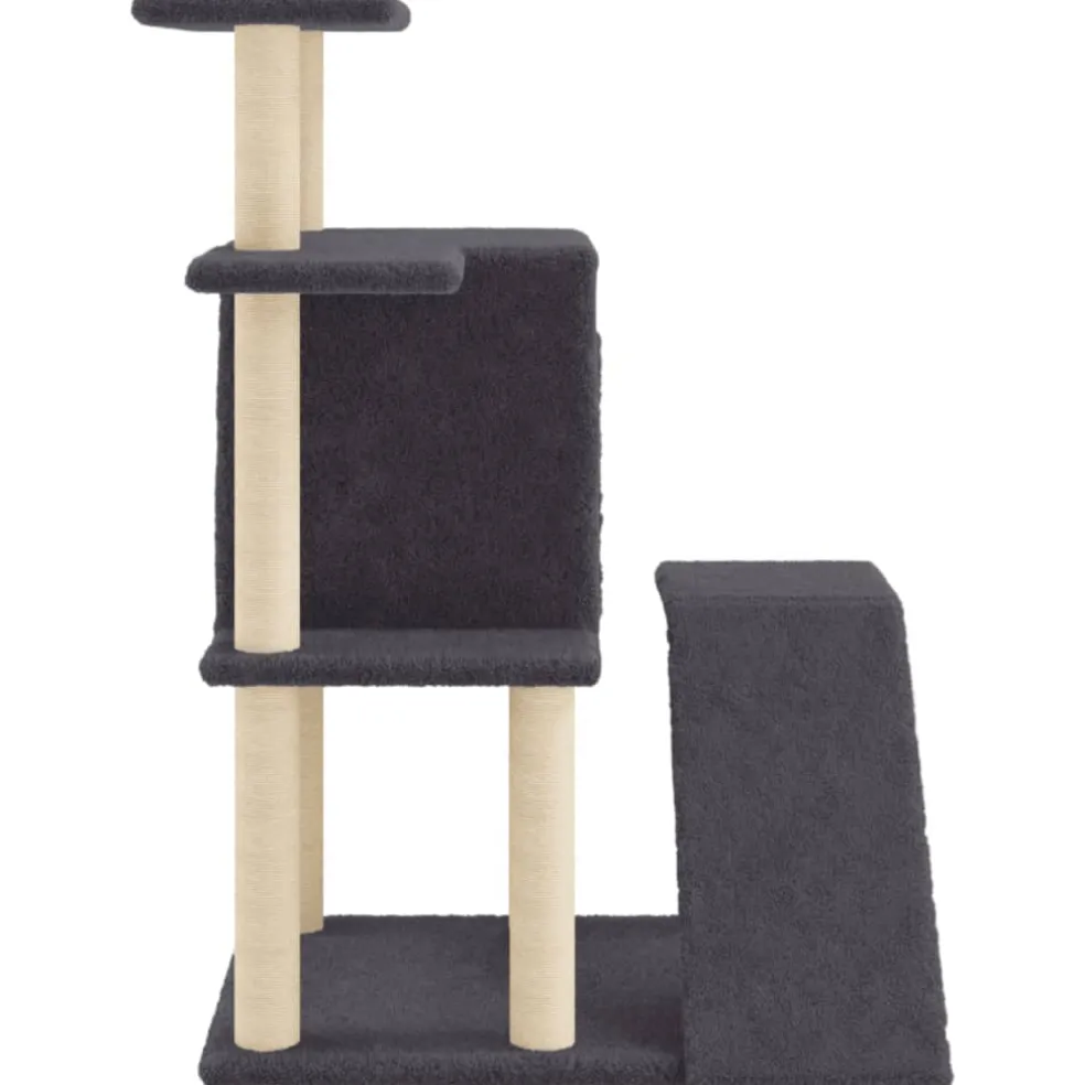 vidaXL Kattenmeubel met sisal krabpalen 97 cm donkergrijs
