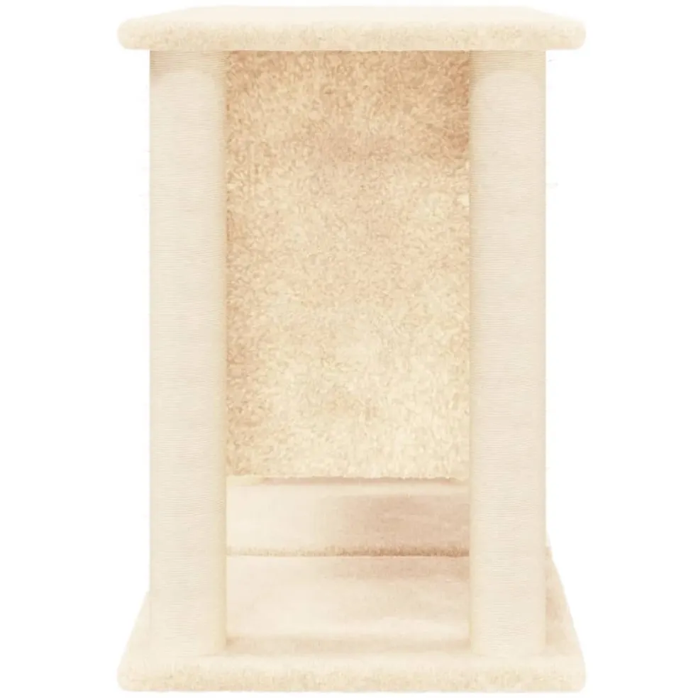 vidaXL Kattenmeubel met sisal krabpalen 50 cm crèmekleurig